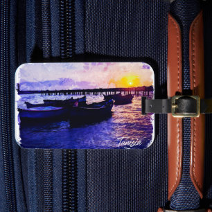 Etiqueta De Bagagem Linda Tunísia Férias Souvenir