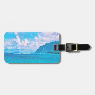 Etiqueta De Bagagem Linda Turquesa Ocean Waves