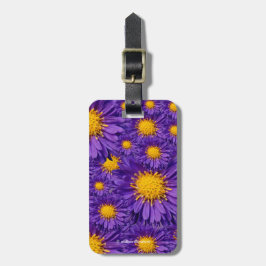 Etiqueta De Bagagem Lindos e roxos Michaelmas Daisies
