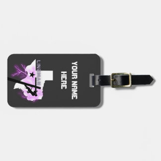 Etiqueta De Bagagem Linemen sobre o Texas Gráfico