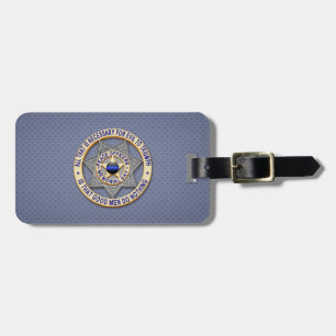Etiqueta De Bagagem Linha Azul Fino