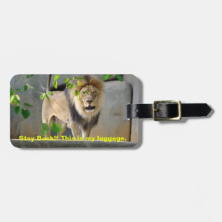 Etiqueta De Bagagem Lion Wildlife Tag