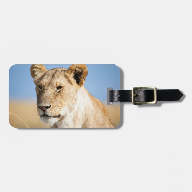 Etiqueta De Bagagem Lionalidade contra céu azul (Frente Horizontal)