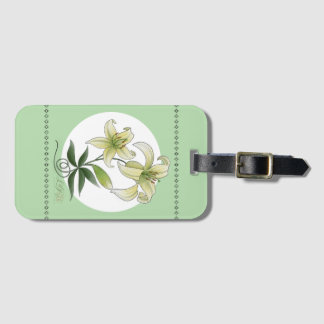 Etiqueta De Bagagem Lírios