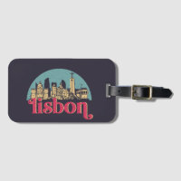 Lisboa Portugal Cidade de Skyline Vintage