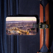 Lisboa Portugal Sunset Skyline Cityscape Souvenir
