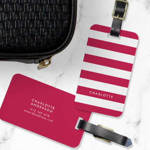 Etiqueta De Bagagem Listas de cores editáveis e brancas de nomes pers