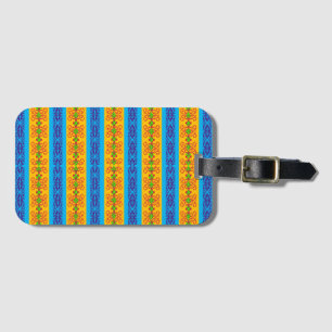 Etiqueta De Bagagem Listra de Brocado Boho