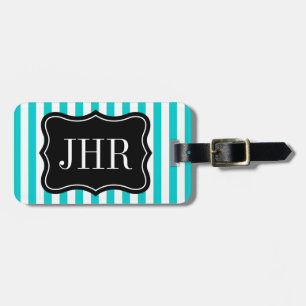 Etiqueta De Bagagem Listra personalizada de turquesa do Tag   da
