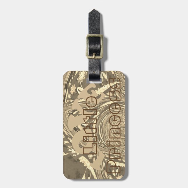 Etiqueta De Bagagem Little Princess Love (Frente Vertical)