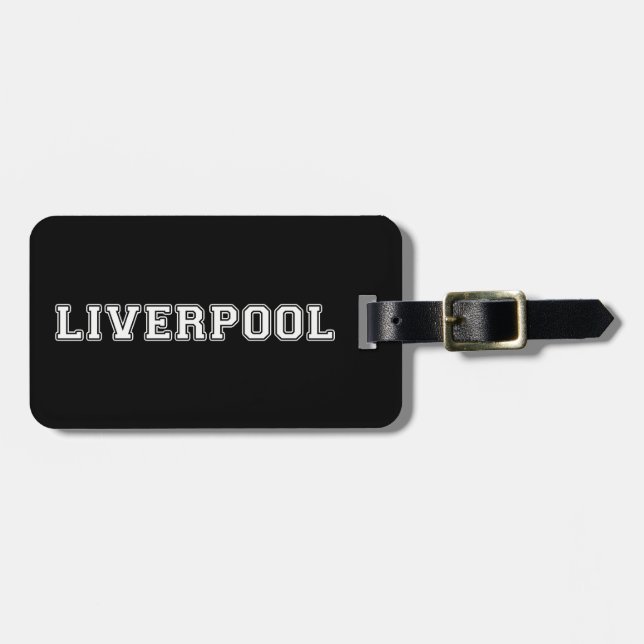Etiqueta De Bagagem Liverpool England (Frente Horizontal)