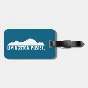 Etiqueta De Bagagem Livingston Montana Por favor