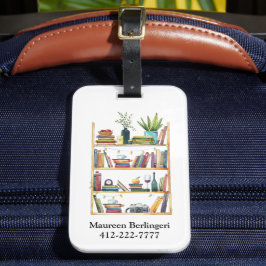 Etiqueta De Bagagem Livro de estante Personalizado