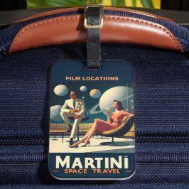 Etiqueta De Bagagem Locais de filmagem dos pôsteres de viagem espacial