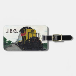 Etiqueta De Bagagem Locomotiva de Trem