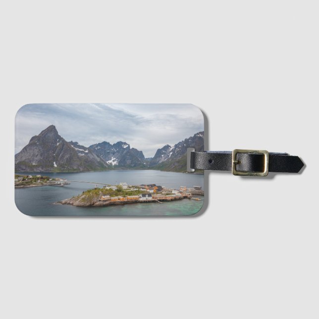 Etiqueta De Bagagem Lofoten Islands Norway (Frente Horizontal)