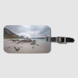 Etiqueta De Bagagem Lofoten Ramberg Beach