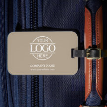 Logotipo Corporativo Minimalista Bege da Empresa