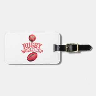 Etiqueta De Bagagem Logotipo da Copa do Mundo de Rugby com colocação i