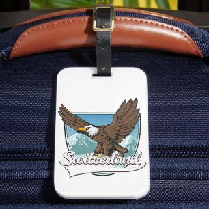 Etiqueta De Bagagem Logotipo de Viagem da Suíça