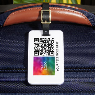Etiqueta De Bagagem Logótipo Digitalize-me Código QR Nome Código de Ba
