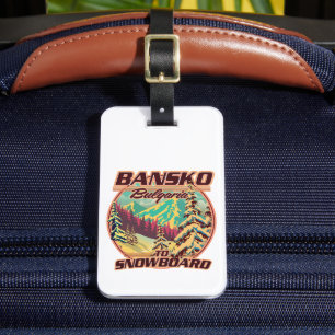 Etiqueta De Bagagem Logotipo do Bankso Bulgária para Snowboard