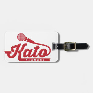 Etiqueta De Bagagem Logotipo do karaoke de Kato