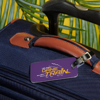 Etiqueta De Bagagem Logotipo do trem com guincho de angina-sobe