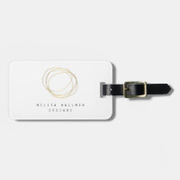 Logotipo Dourado do Designer Mínimo e Moderno