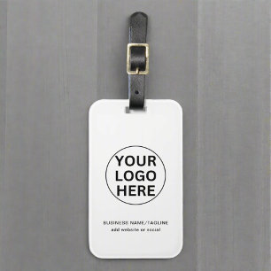 Etiqueta De Bagagem Logotipo e texto de empresa personalizados l Promo