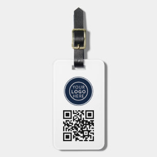 Etiqueta De Bagagem Logotipo Empresarial Moderno e Código QR Promocion