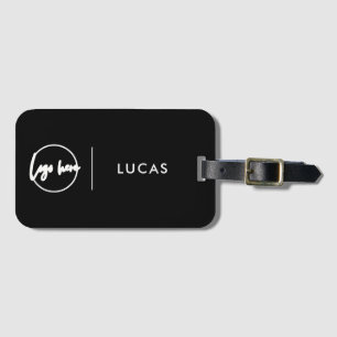 Etiqueta De Bagagem Logotipo Empresarial Personalizado Básico Nome do