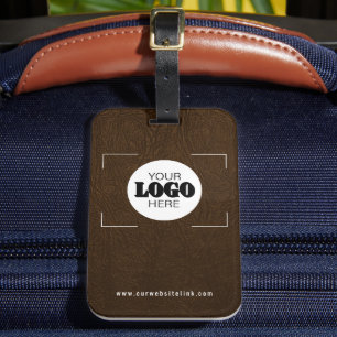 Etiqueta De Bagagem Logotipo empresarial presente promocional de couro