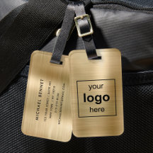 Logotipo Personalizado Monograma Dourado Metal Pol