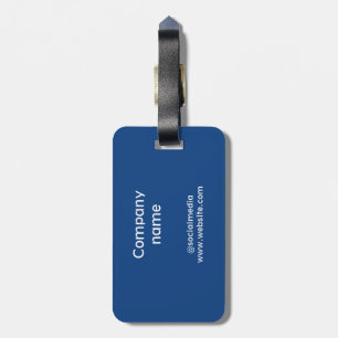 Etiqueta De Bagagem Logotipo personalizado simples e elegante aqui da 