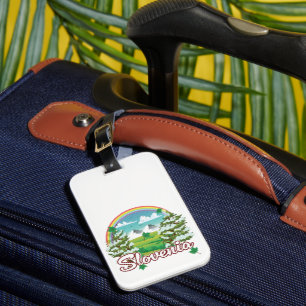 Etiqueta De Bagagem Logotipo Viagem da Eslovênia