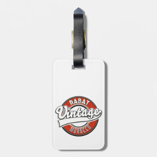 Etiqueta De Bagagem Logotipo vintage de Rabat Marrocos