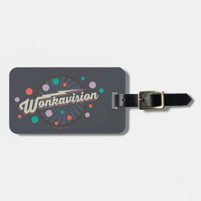 Etiqueta De Bagagem Logotipo Wonkavision (Frente Horizontal)