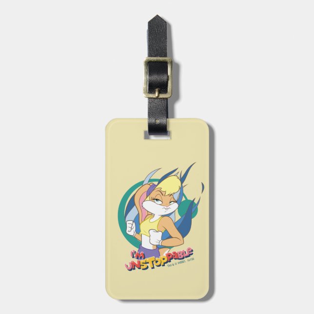 Etiqueta De Bagagem Lola Bunny "Eu sou Imparável" (Frente Vertical)