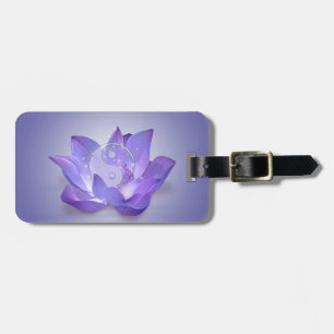 Etiqueta De Bagagem Lotus and Yin Yang