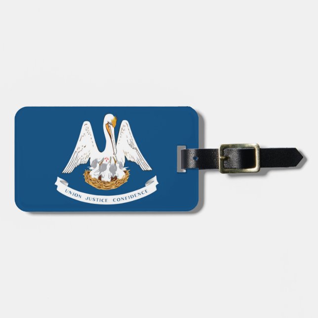 Etiqueta De Bagagem Louisiana (Frente Horizontal)