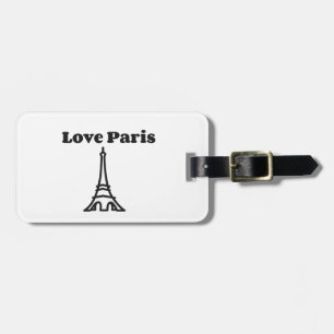 Etiqueta De Bagagem Love Paris