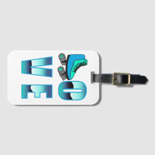 Etiqueta De Bagagem Love Skating