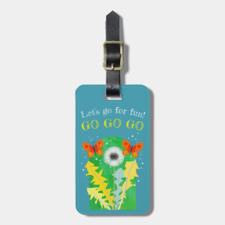 Etiqueta De Bagagem lovely flower tag -dandelion-ラゲッジタグ