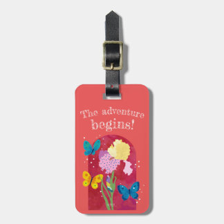 Etiqueta De Bagagem lovely flower tag -iris-