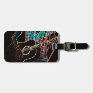 Etiqueta De Bagagem Ltcn de Detalhes Personalizáveis do Guitar 1