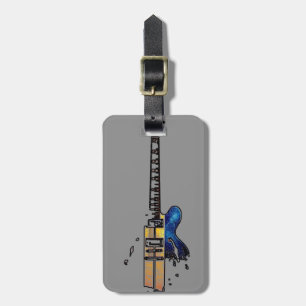 Etiqueta De Bagagem Ltcn de Detalhes Personalizáveis do Guitar 4