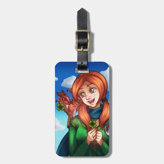 Etiqueta De Bagagem Lucky Girl (Frente Vertical)