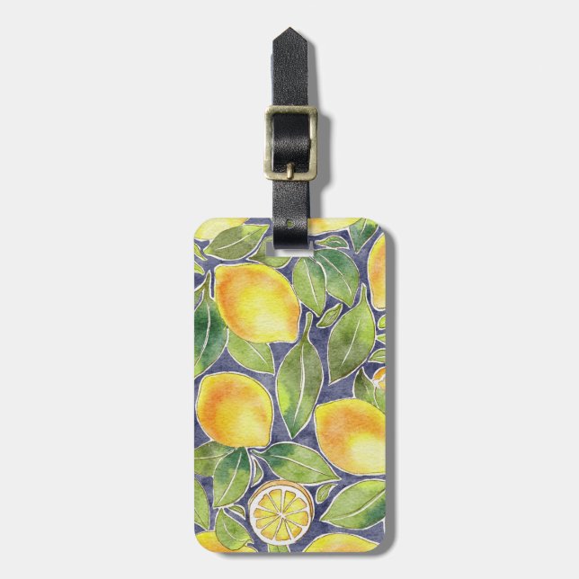 Etiqueta De Bagagem Lucky Lemon (Frente Vertical)