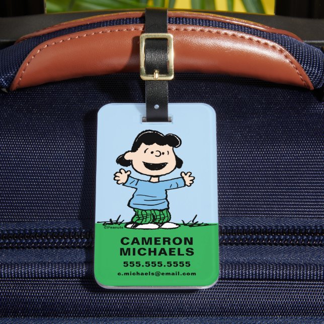 Etiqueta De Bagagem Lucy with Arms Wide (Frente Insitu 2)